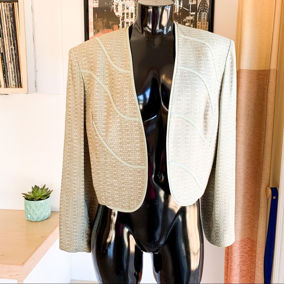 Vintage Jackets & Blazers - 90s VINTAGE Howard Wolf Sage Green Blazer